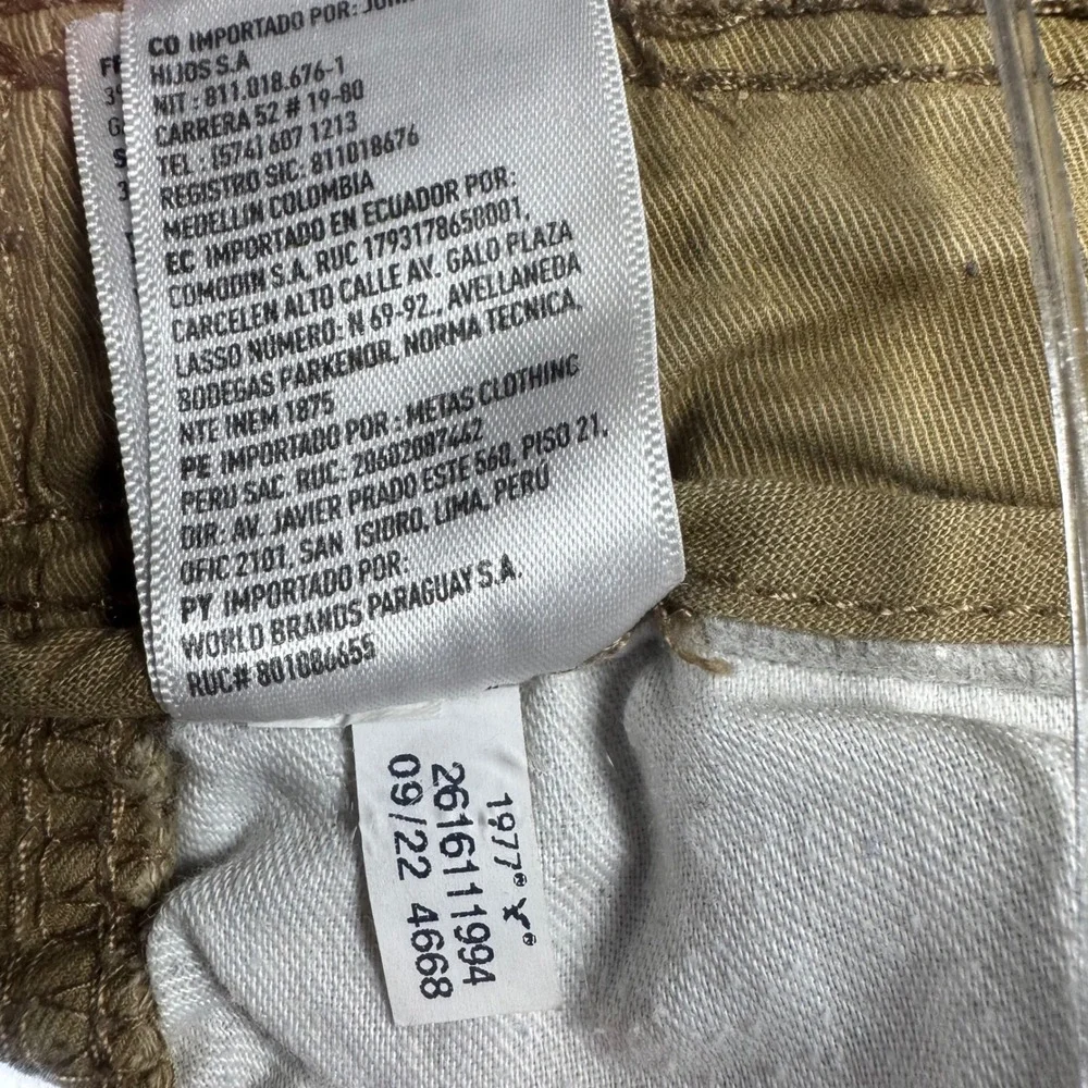 American Eagle Cargo Pants Mens 34x30 Olive Green Flex Straight Utility Gorpcore